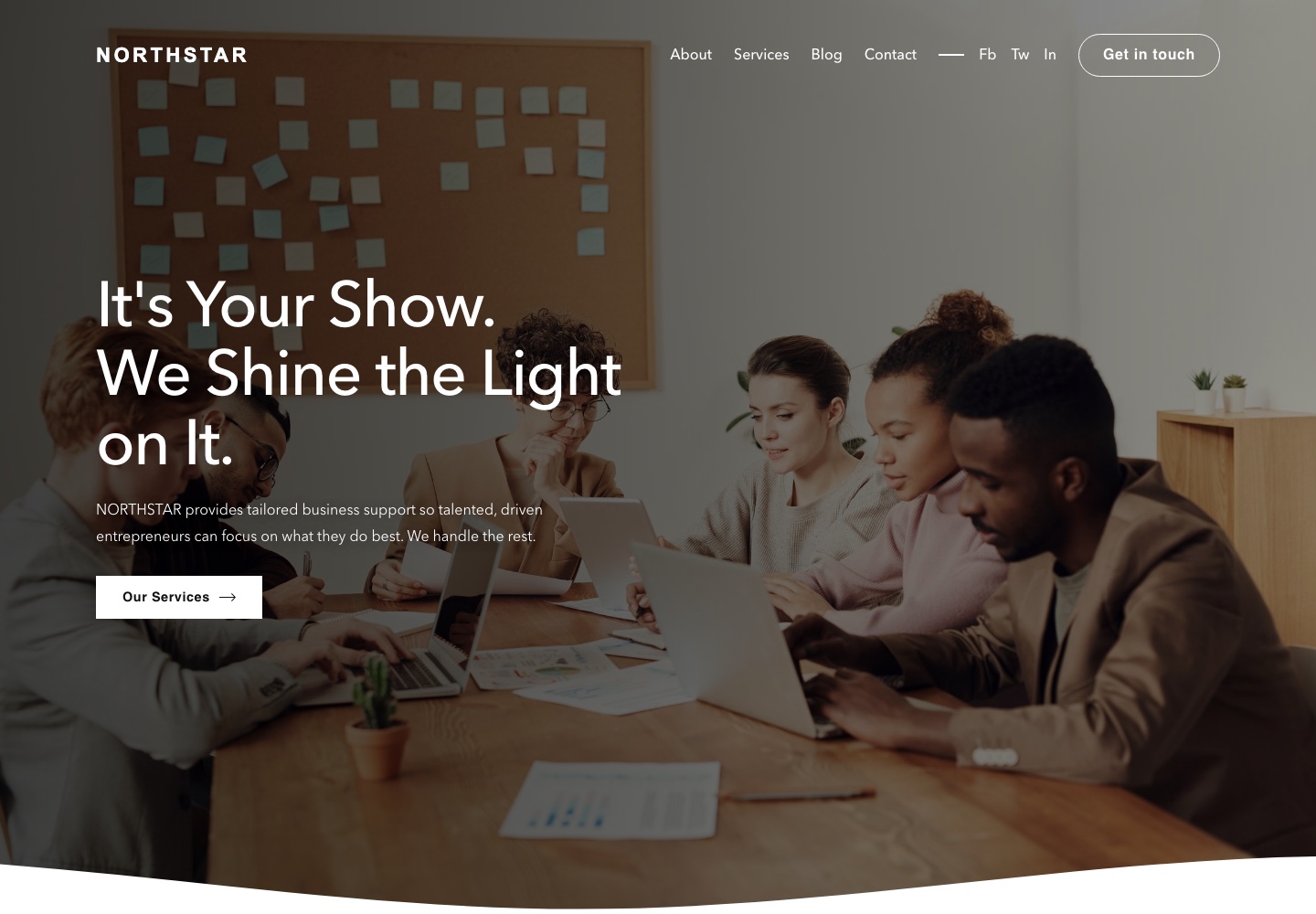 Northstar Studio homepage preview